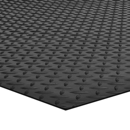 Garage & Workshop Rubber Checker Plate Matting 3mm 1.2m x 10m / per m Anti-Slip