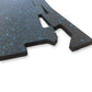 100% Rubber Gym Mat Floor Tiles | Heavy Duty 10mm Thick Interlocking Black
