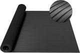 Nisorpa Rubber Matting Roll, Wide Ribbed Rubber Flooring Mat Heavy Duty Rubber G