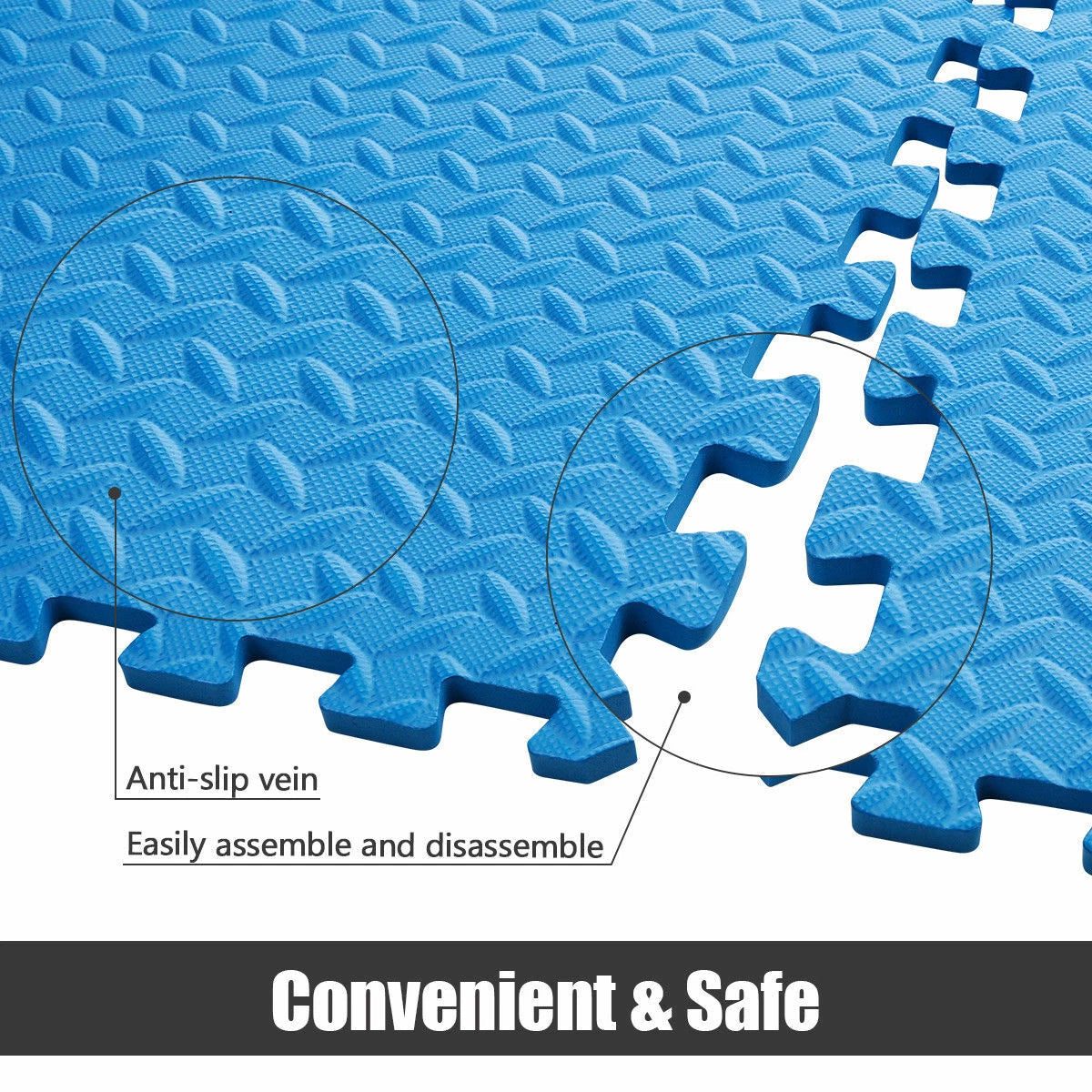 EVA Foam Interlocking Mats Home Gym Flooring Exercise Workout Tiles