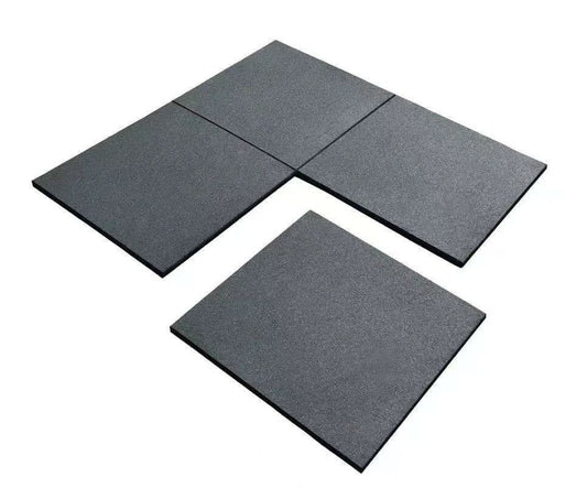 100% Rubber Gym Floor Mats Interlocking Heavy Duty Tiles 50x50cm 15mm