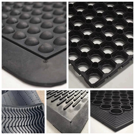 Heavy Duty Rubber Mat Large Ring Matting Outdoor Industrial Safety Entrance Mats