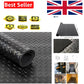 Black Rubber Matting Roll - 1m x 1.5m, 3mm Thick, Checker Plate Pattern