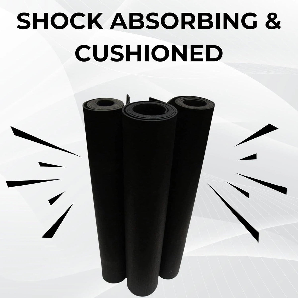 Smooth Rubber Roll Flooring Matting 3mm Thick 1m Wide Up to 15m Length (1m x 1m)