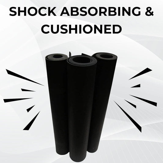 Smooth Rubber Roll Flooring Matting 3mm Thick 1m Wide Up to 15m Length (1m x 1m)