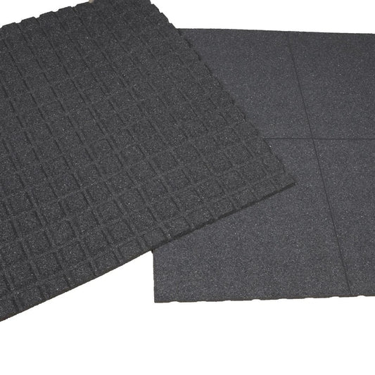1000 x 1000mm - 1m2 - Rubber Playground Tiles Mats Flooring - Play Areas
