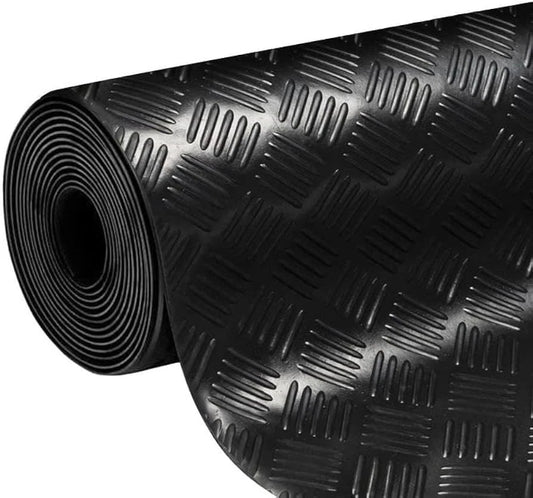5 Bar Checker Rubber Roll 1.5mm x 3mm– Anti-Slip Rubber Flooring