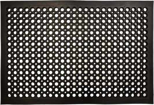 Commercial Rubber Mat Anti-Fatigue Non-Slip Drainage Floor Mat for Outdoor Use