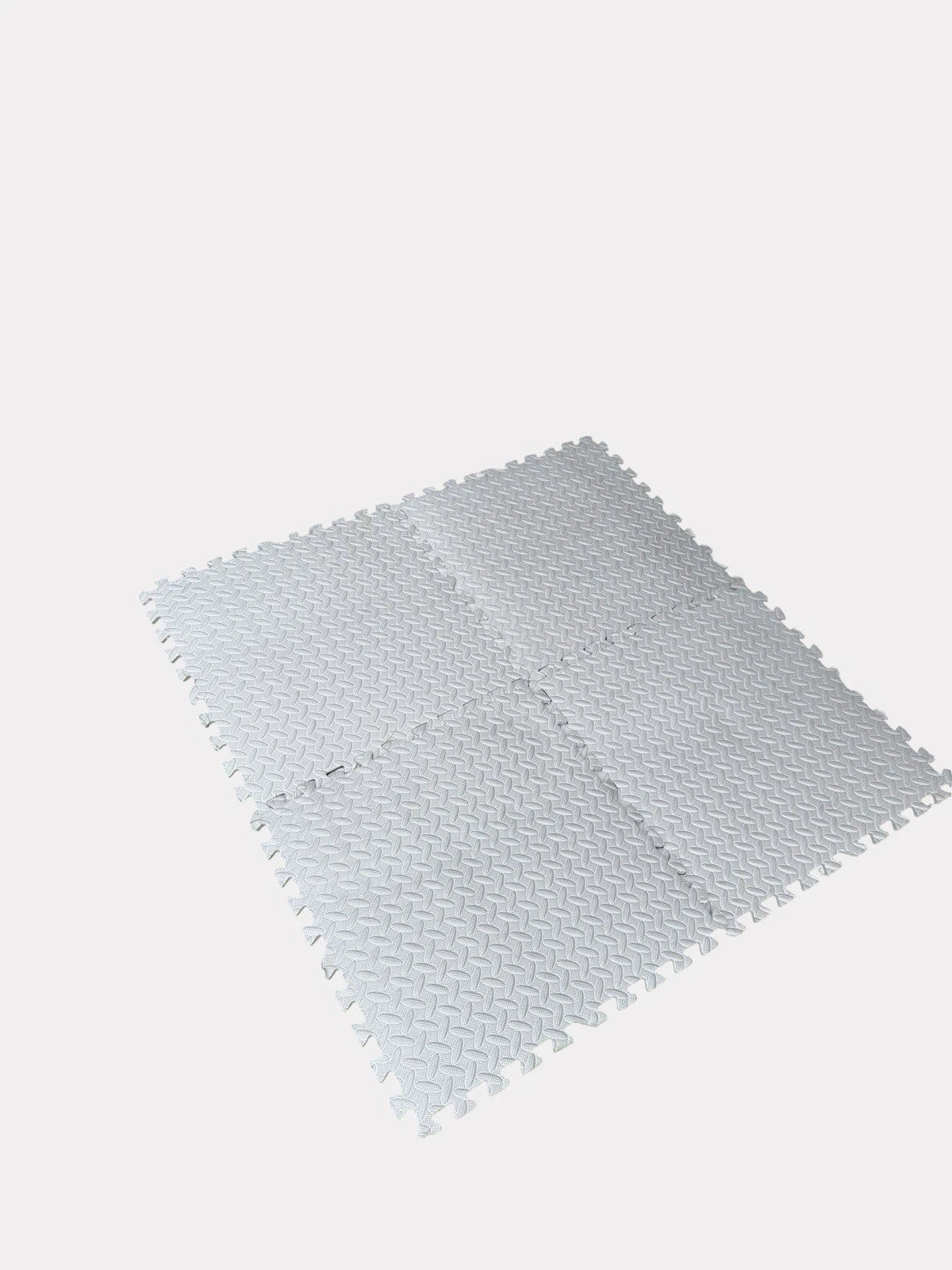 4-Pack Grey Floor Tiles for Home Gym Flooring