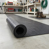 Thick Heavy-Duty Black Rubber Matting Roll 2m x 1.5m - Non-Slip & Waterproof