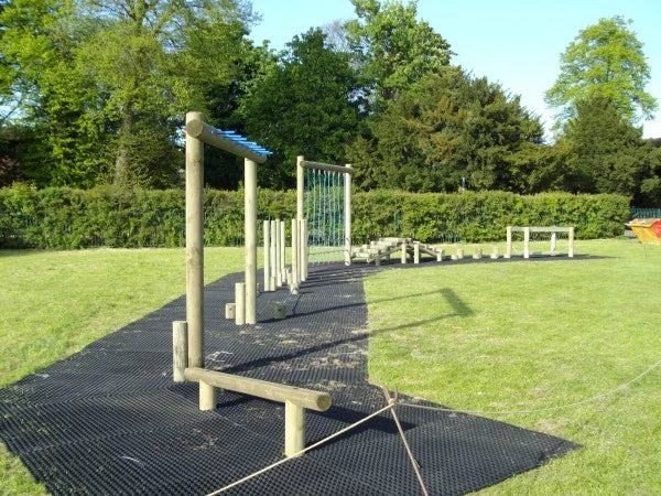 Heavy Duty Rubber Grass Mat Outdoor Safety Flooring Playground Golf Walkway x 3