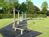 Heavy Duty Rubber Grass Mat Outdoor Safety Flooring Playground Golf Walkway x 3