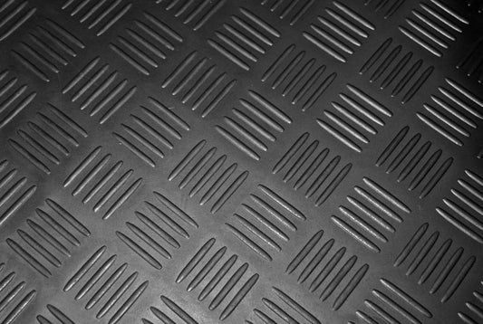 1.8m Wide 5 Bar Checker Rubber Flooring Roll – 3.5mm Thick x 10m Long