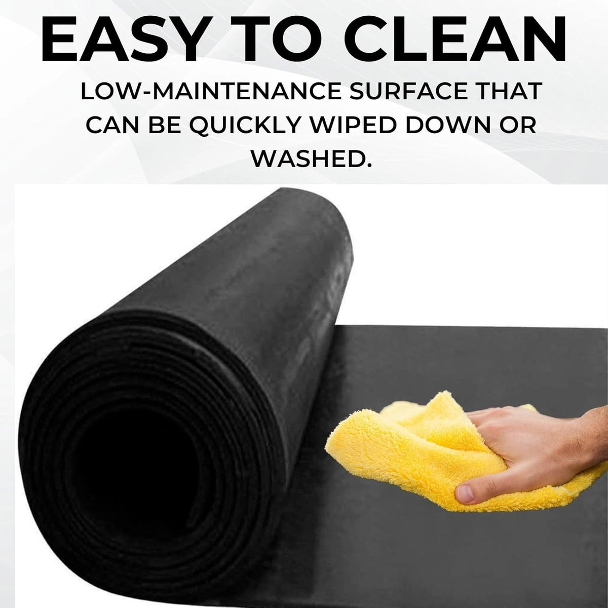 Durable Smooth Rubber Matting Roll Non Slip Floor Mat 3mm x 1m x 1m