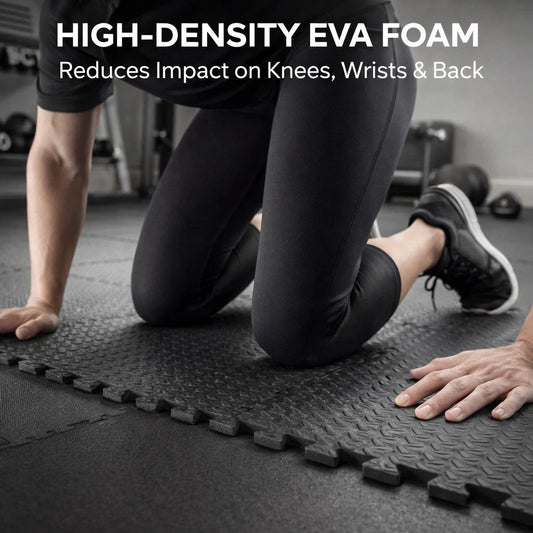 EVA Interlocking Soft Foam Floor Mats 60x60cm Gym Flooring Yoga Exercise Tiles