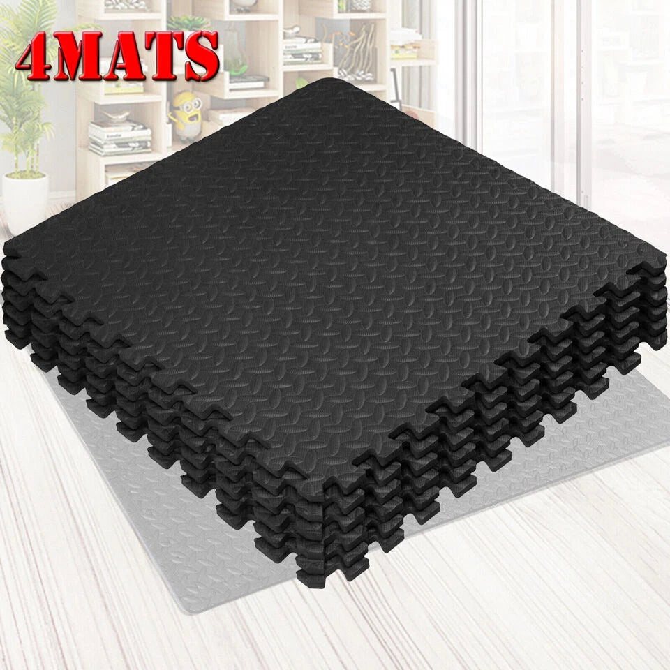 EVA Interlocking Soft Foam Floor Mats 60x60cm Gym Flooring Yoga Exercise Tiles